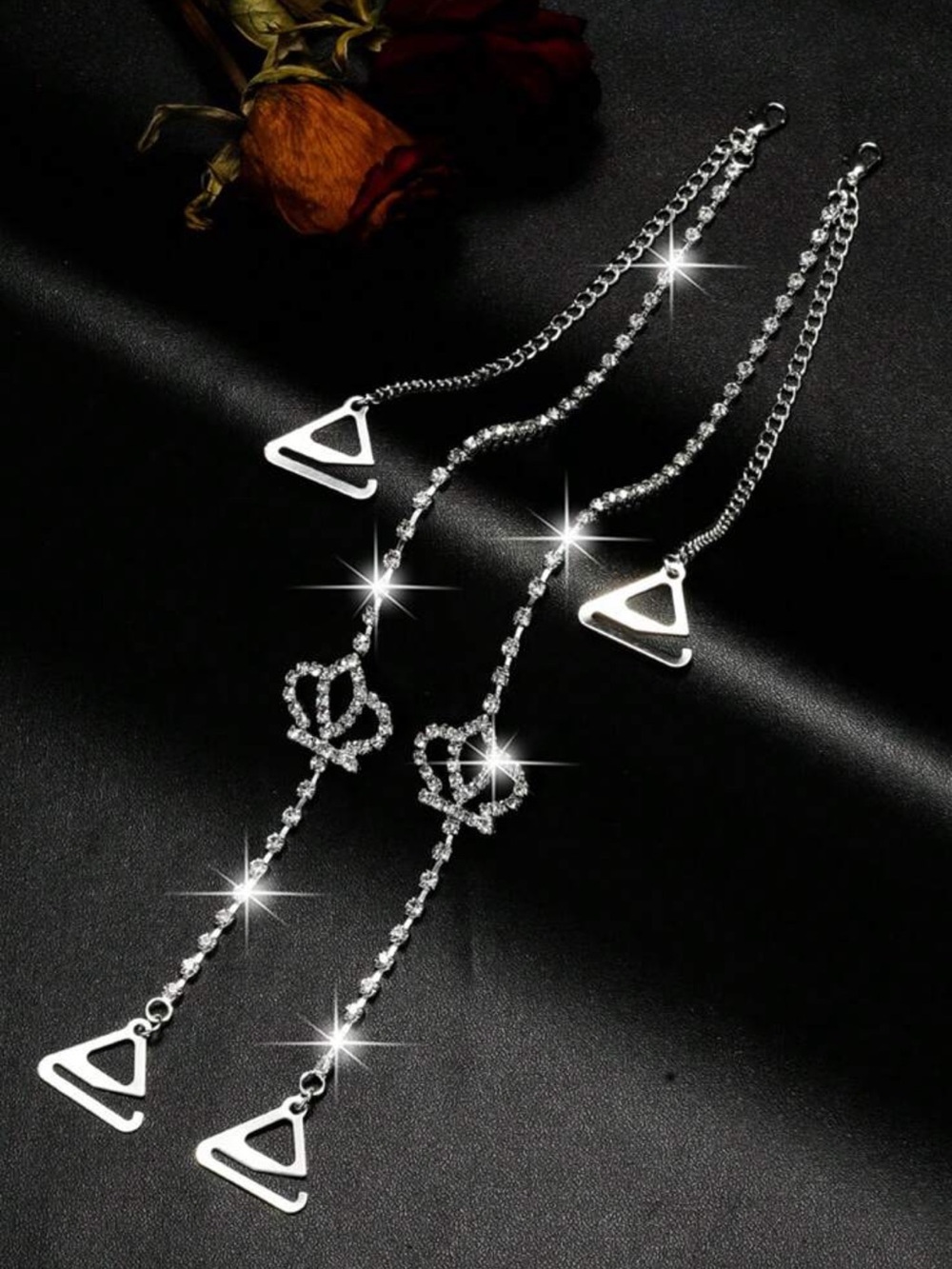 New Crystal bra straps